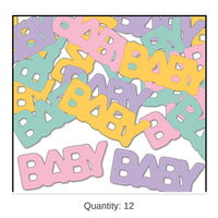 12 Pack Bulk Baby Confetti (0.5 Oz/Pkg)