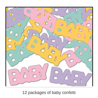 12 Pack Bulk Baby Confetti (0.5 Oz/Pkg)