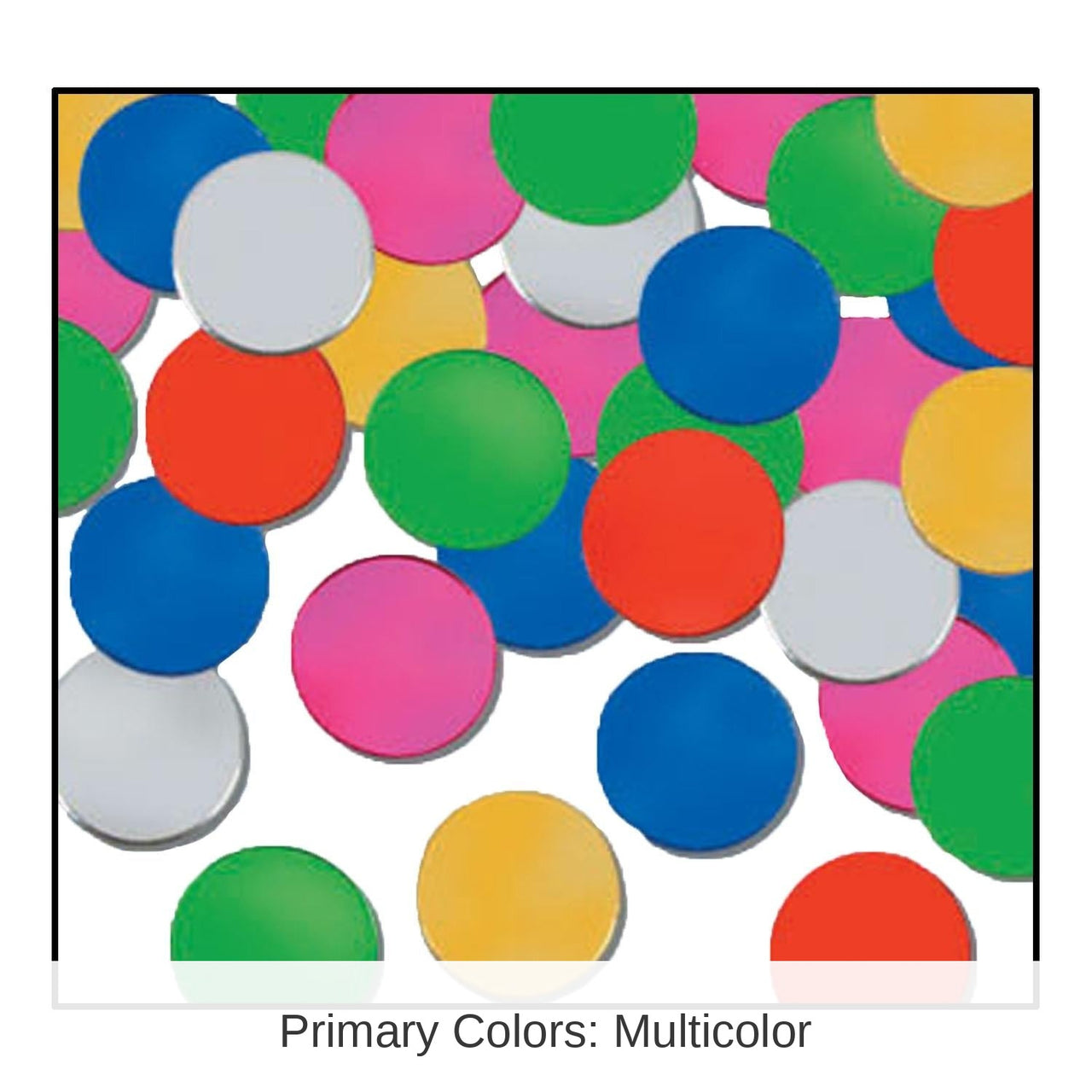 12 Pack Bulk Party Confetti Dots multi-color (1 Oz per Pack)