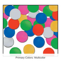 12 Pack Bulk Party Confetti Dots multi-color (1 Oz per Pack)