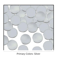 12 Pack Bulk Party Confetti Dots silver (1 Oz per Pack)