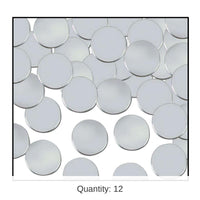 12 Pack Bulk Party Confetti Dots silver (1 Oz per Pack)