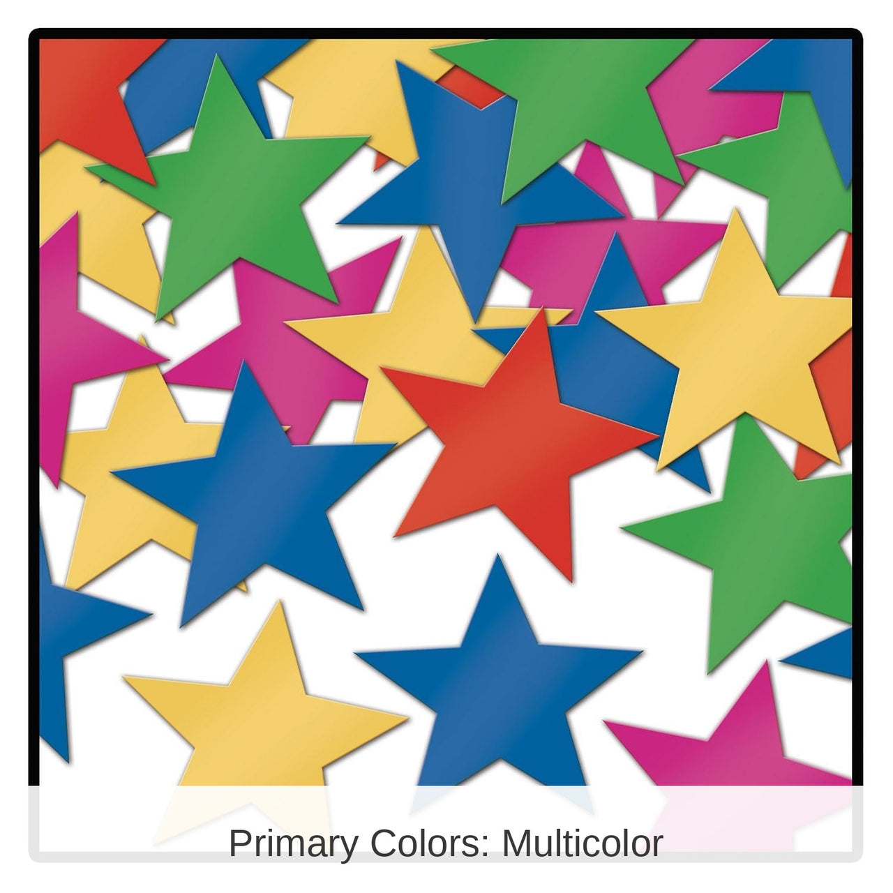12 Pack Bulk Party Confetti Stars multi-color (1 Oz per Pack)