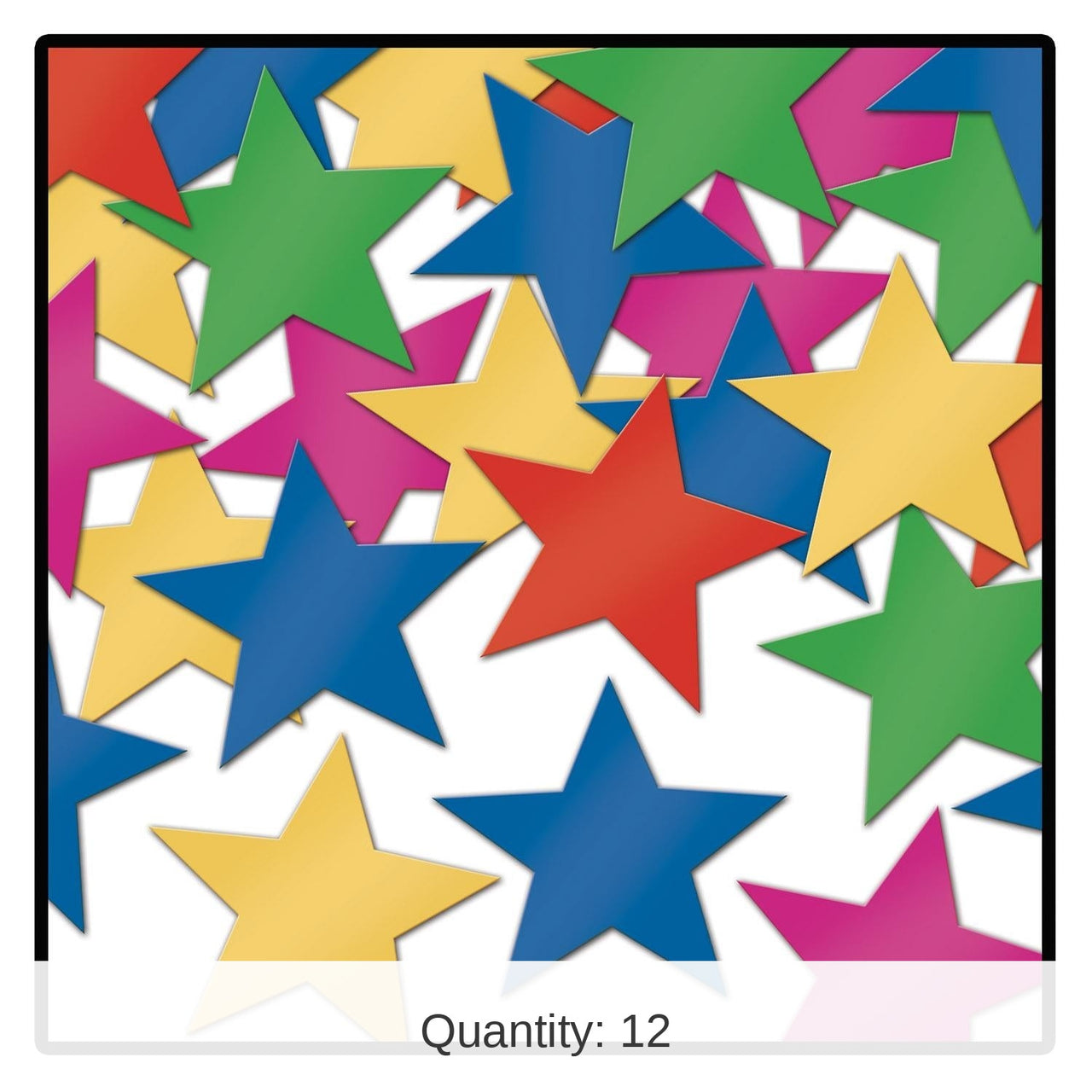 12 Pack Bulk Party Confetti Stars multi-color (1 Oz per Pack)
