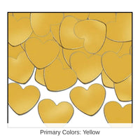 12 Pack Bulk Party Confetti Hearts gold (1 Oz per Pack)