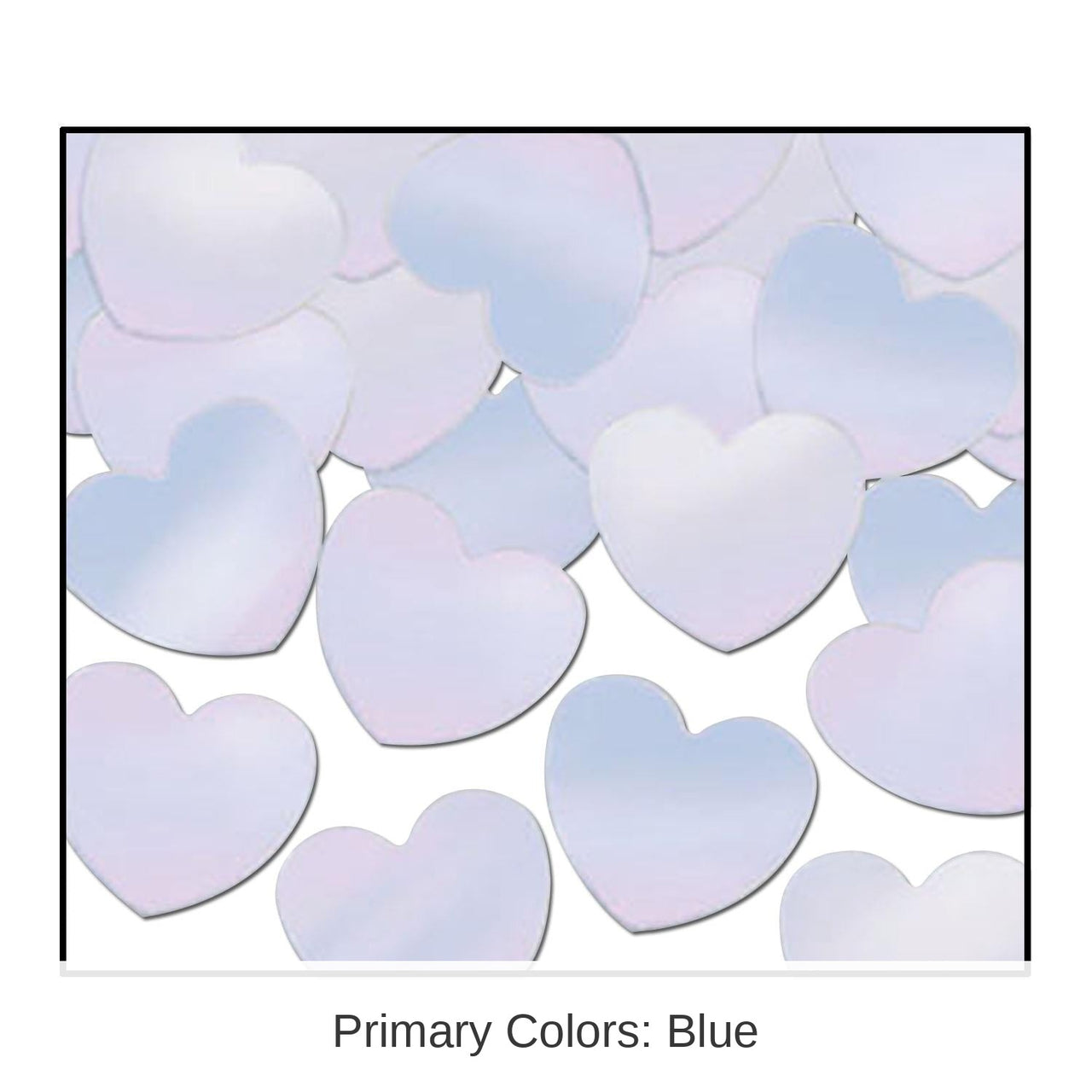 12 Pack Bulk Party Confetti Hearts opalescent (1 Oz per Pack)