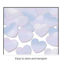 12 Pack Bulk Party Confetti Hearts opalescent (1 Oz per Pack)
