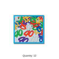 12 Pack Bulk Confetti 40th Birthday Party Silhouettes multi-color (0.5 Oz/Pkg)