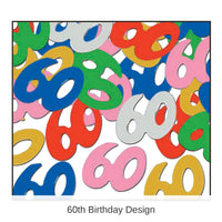 12 Pack Bulk Confetti 60th Birthday Party Silhouettes multi-color (0.5 Oz/Pkg)