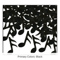 12 Pack Bulk Confetti Musical Notes Party Decoration - black (1 Oz per Pack)