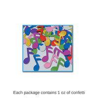 12 Pack Bulk Confetti Musical Notes multi-color (1 Oz per Pack)