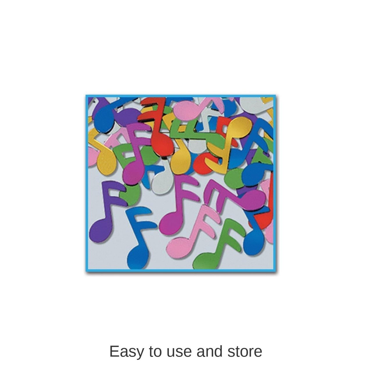 12 Pack Bulk Confetti Musical Notes multi-color (1 Oz per Pack)
