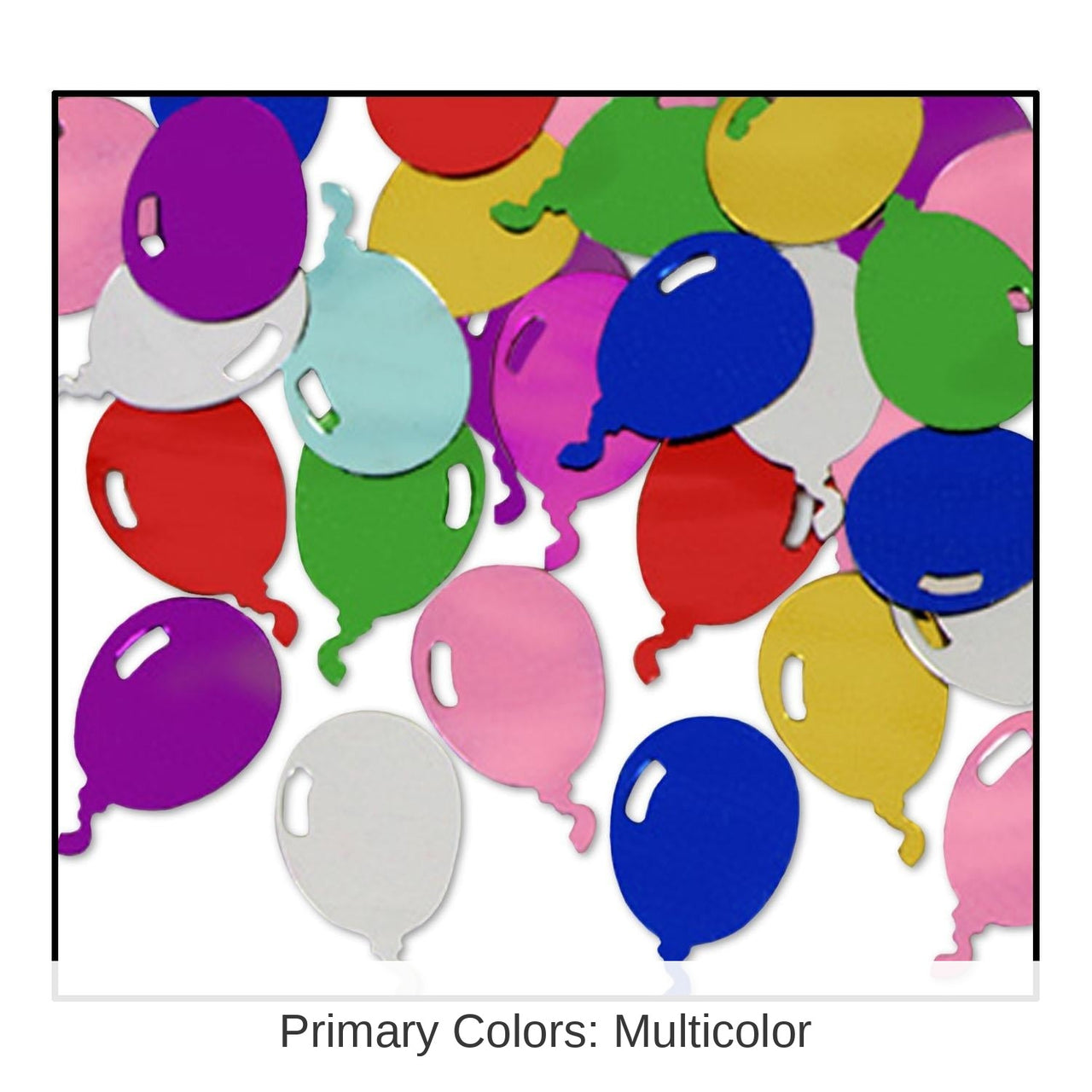 12 Pack Bulk Confetti Balloons multi-color (1 Oz per Pack)