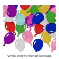 12 Pack Bulk Confetti Balloons multi-color (1 Oz per Pack)