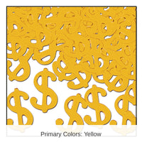 12 Pack Bulk Confetti $ Silhouettes Party Decoration gold (1 Oz per Pack)