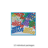 12 Pack Bulk Happy Birthday Confetti (0.5 Oz/Pkg)