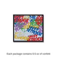 12 Pack Bulk Happy Retirement Party Confetti - multi-color (0.5 Oz/Pkg)
