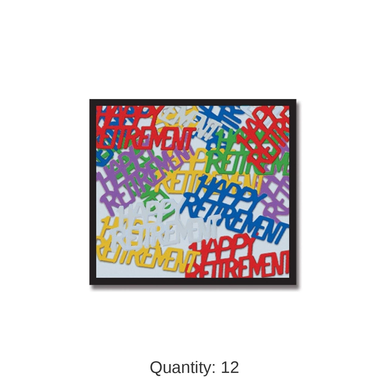 12 Pack Bulk Happy Retirement Party Confetti - multi-color (0.5 Oz/Pkg)