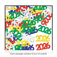 12 Pack Bulk Fanci-Fetti 2026 Silhouettes multi-color (0.5 Oz/Pkg)