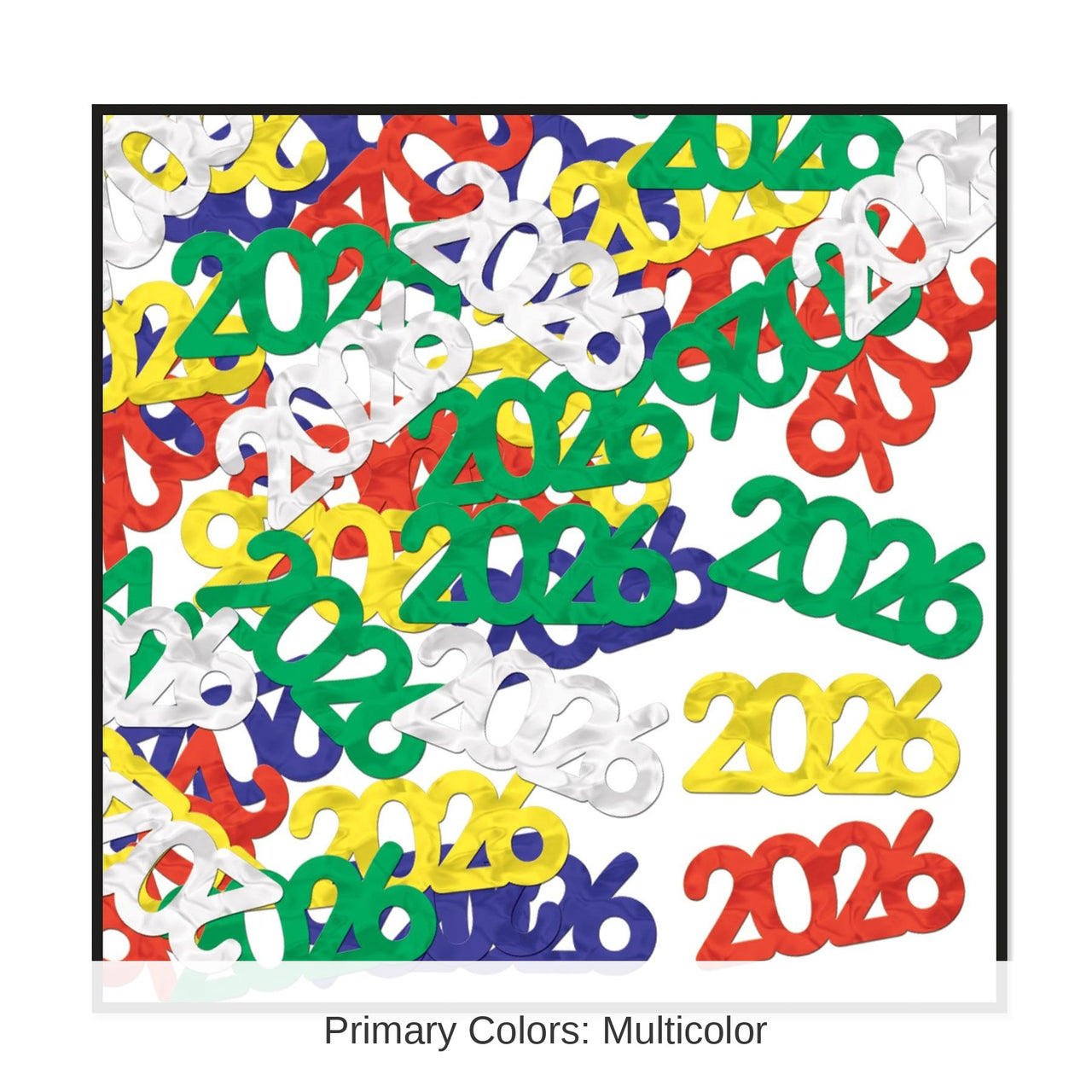12 Pack Bulk Fanci-Fetti 2026 Silhouettes multi-color (0.5 Oz/Pkg)