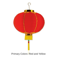 6 Pack Bulk 16 Inch-Good Luck Party Lantern with Tassel