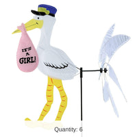 6 Pack Bulk Stork Wind-Wheel - 6 Wind-Wheels
