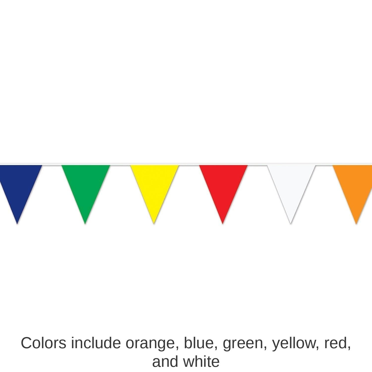 12 Pack Bulk 120 ft. Multi-Color Party Pennant Banner