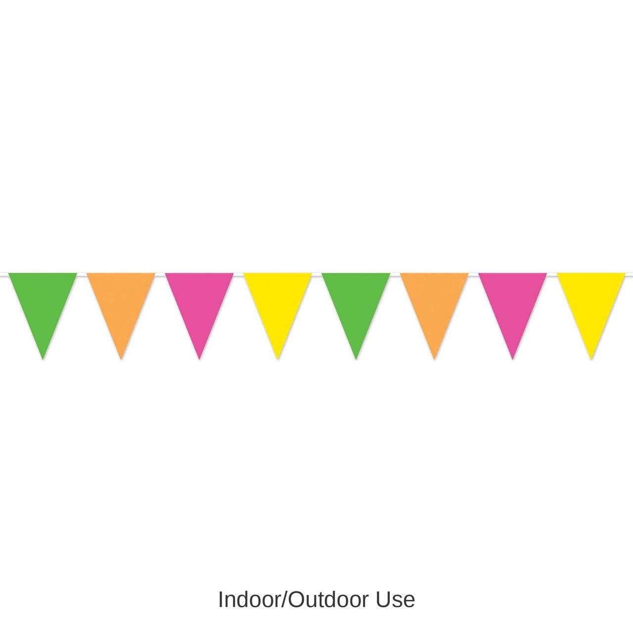 12 Pack Bulk Neon Pennant Banner