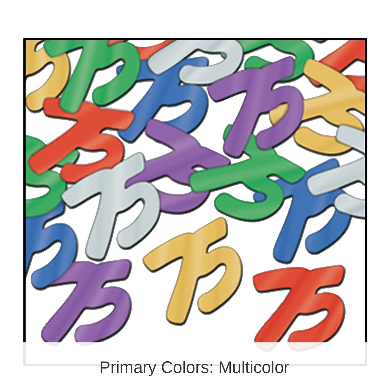 12 Pack Bulk Confetti 75th Birthday Party Silhouettes multi-color (0.5 Oz/Pkg)