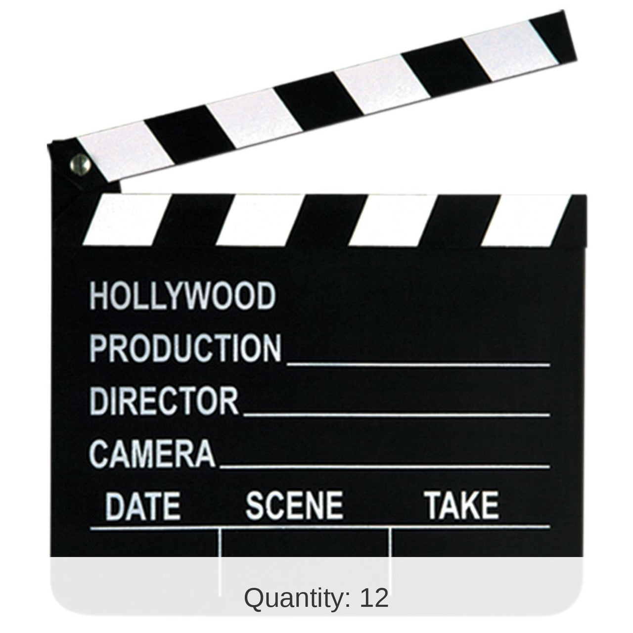 12 Pack Bulk Movie Set Clapboard Party Decoration
