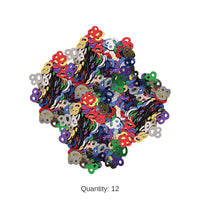 12 Pack Bulk Confetti 80th Birthday Party Silhouettes multi-color (0.5 Oz/Pkg)