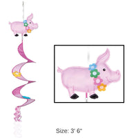 12 Piece Bulk Luau Pig Wind-Spinner