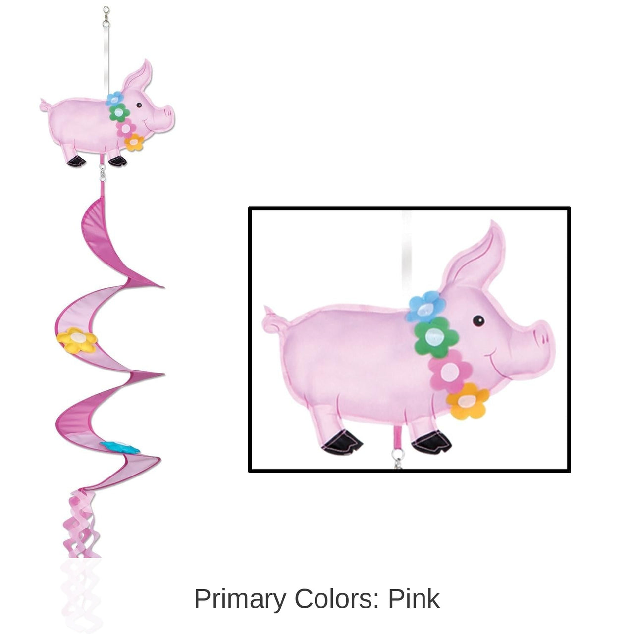 12 Piece Bulk Luau Pig Wind-Spinner