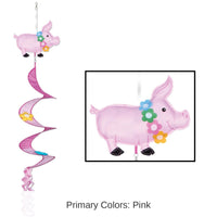 12 Piece Bulk Luau Pig Wind-Spinner