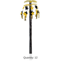 12 Pack Bulk Star Cascade Party Fountain - black/gold