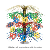 6 Pack Bulk 90th Birthday Party Cascade Centerpiece