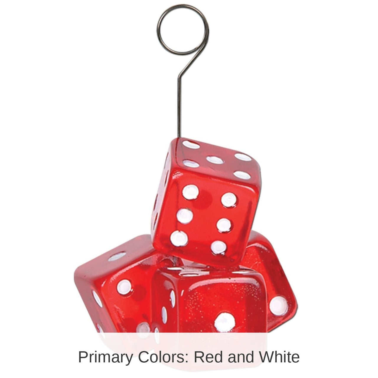 6 Pack Bulk Dice Party Photo/Balloon Holder
