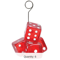 6 Pack Bulk Dice Party Photo/Balloon Holder