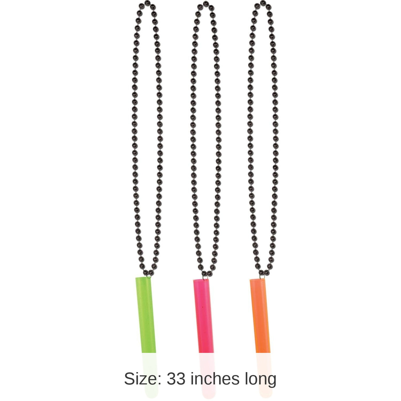 12 Pack Bulk New Year's Eve Bead Necklaces with NeonTest Tube Shot