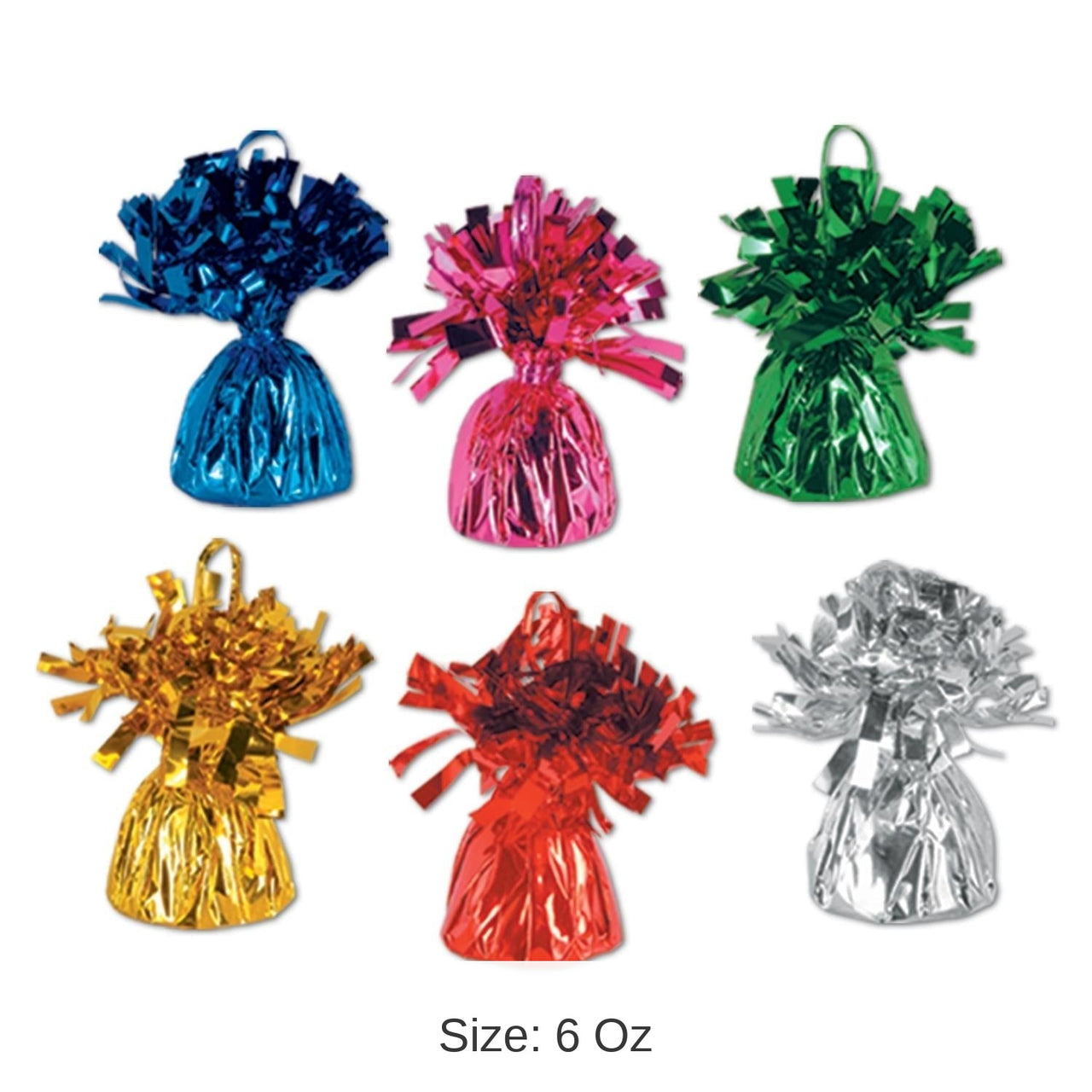 Metallic Wrapped Balloon Weight 12 Pack