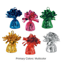 Metallic Wrapped Balloon Weight 12 Pack
