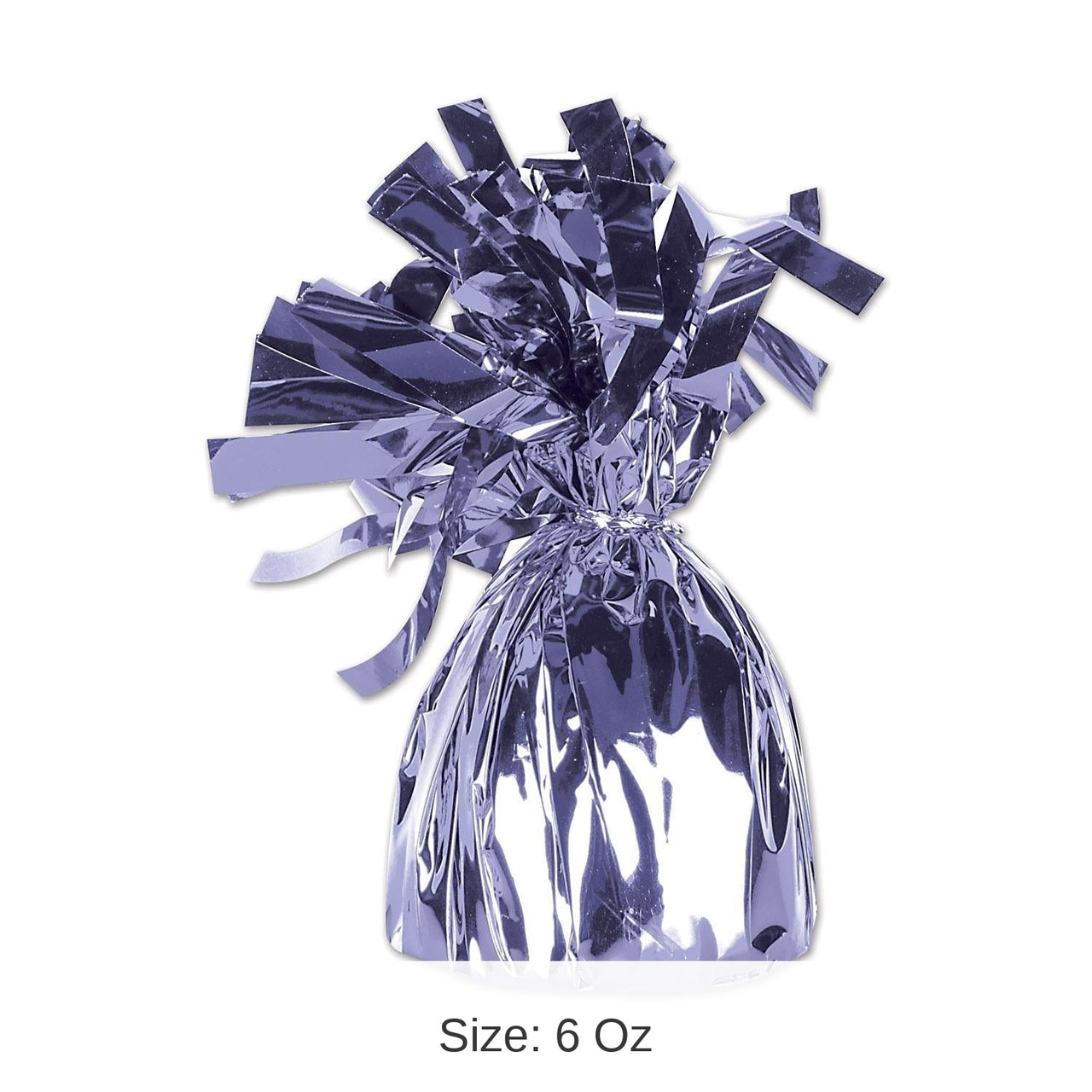 12 Pack Bulk Metallic Wrapped Balloon Weight lavender