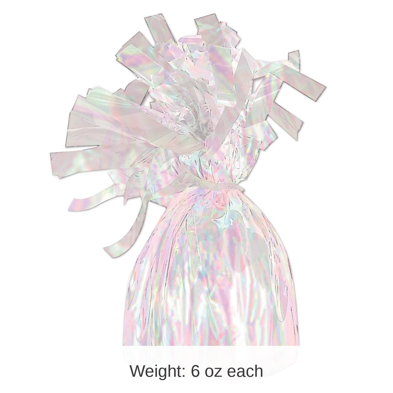 12 Pack Bulk Metallic Wrapped Balloon Weight opalescent