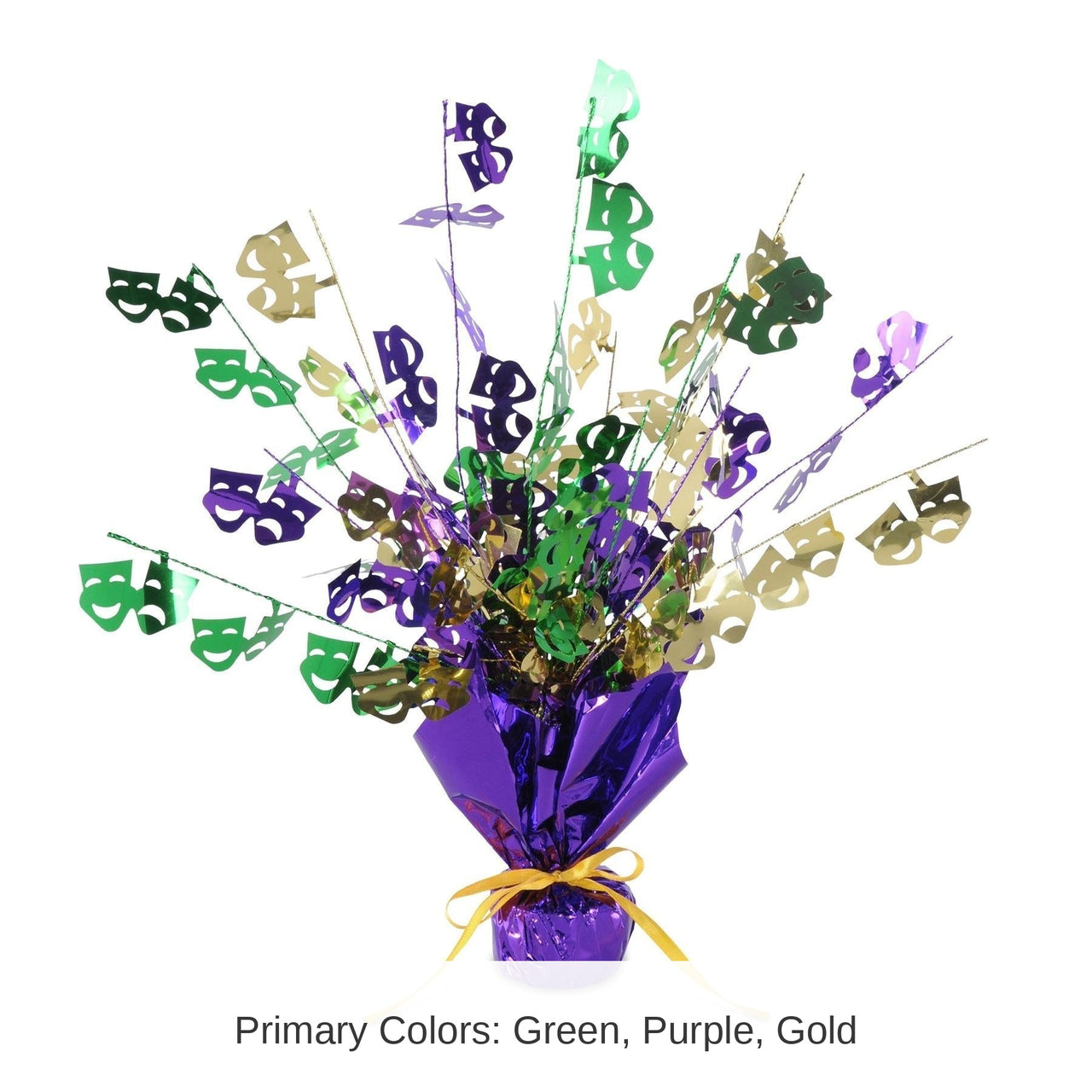 12 Pack Bulk Mardi Gras Centerpiece