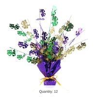 12 Pack Bulk Mardi Gras Centerpiece