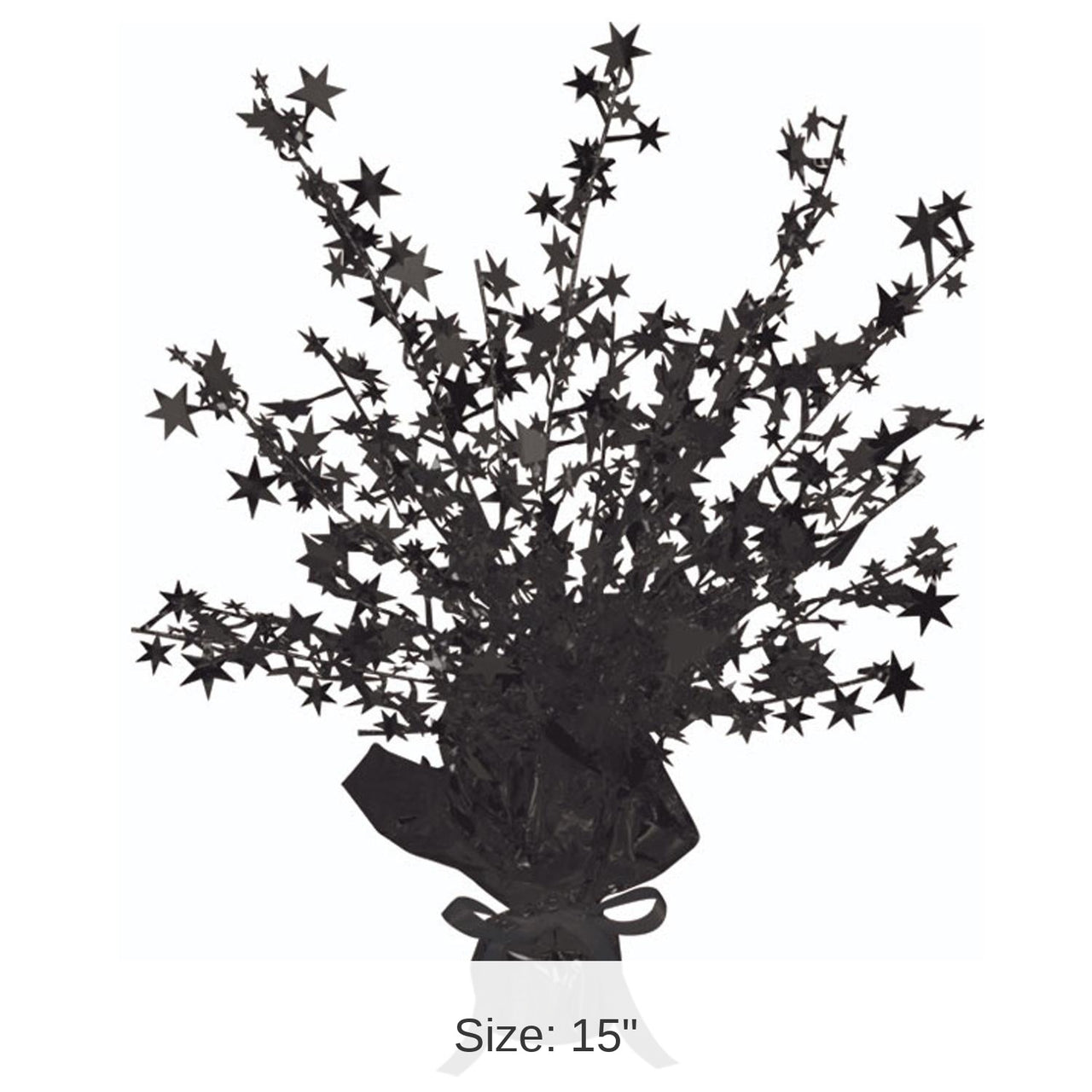 12 Pack Bulk Star Party Centerpiece - black