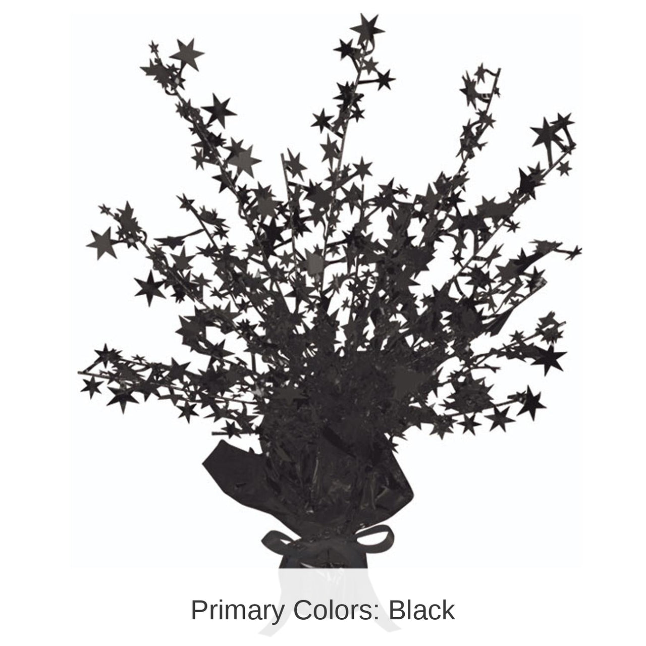 12 Pack Bulk Star Party Centerpiece - black