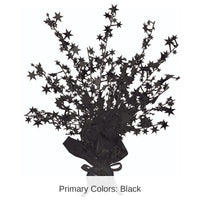 12 Pack Bulk Star Party Centerpiece - black