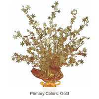 12 Pack Bulk Star Party Centerpiece - gold