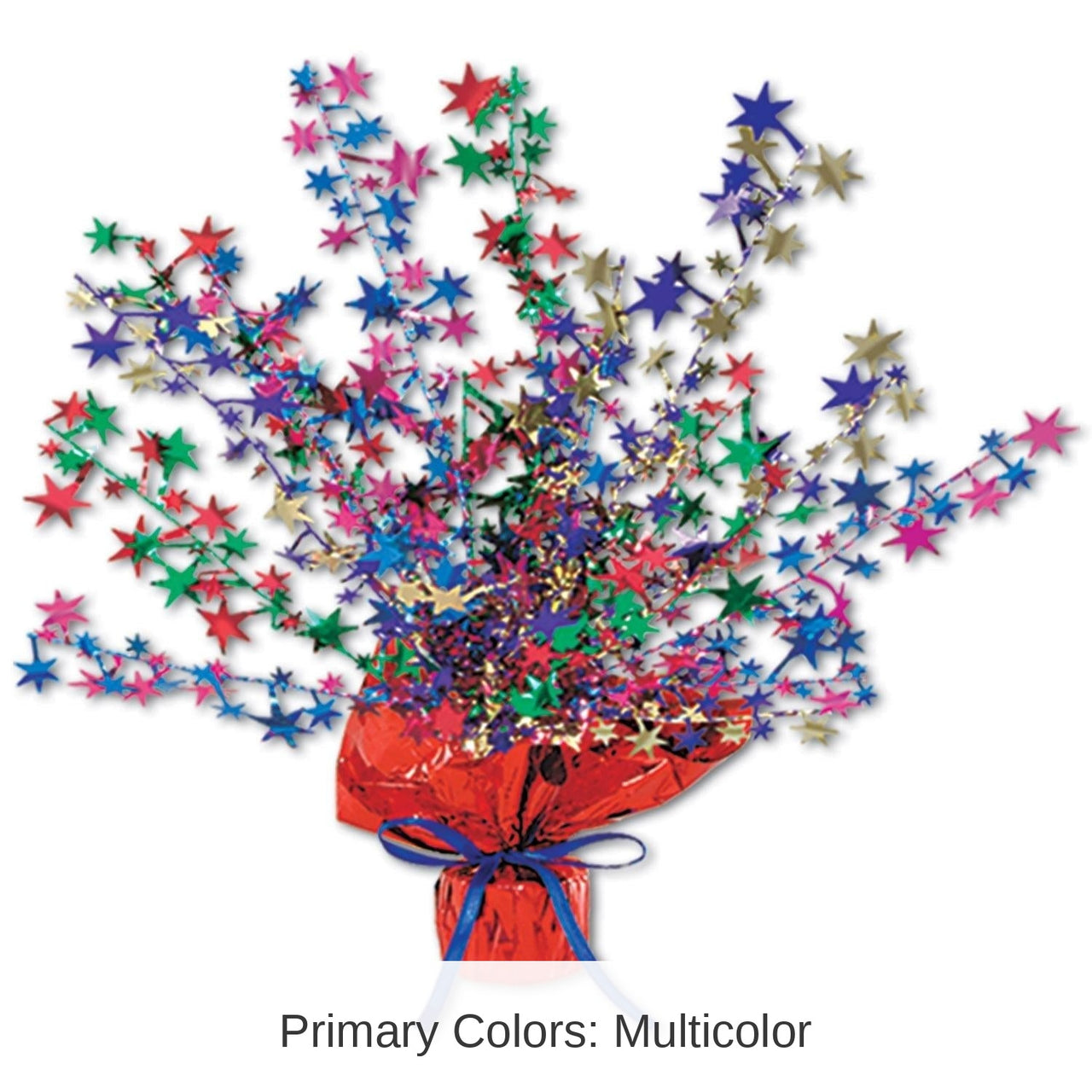 12 Pack Bulk Star Party Centerpiece - multi-color